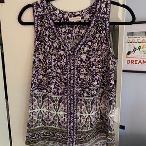 Rebecca Taylor Sleeveless blouse in Aubergine